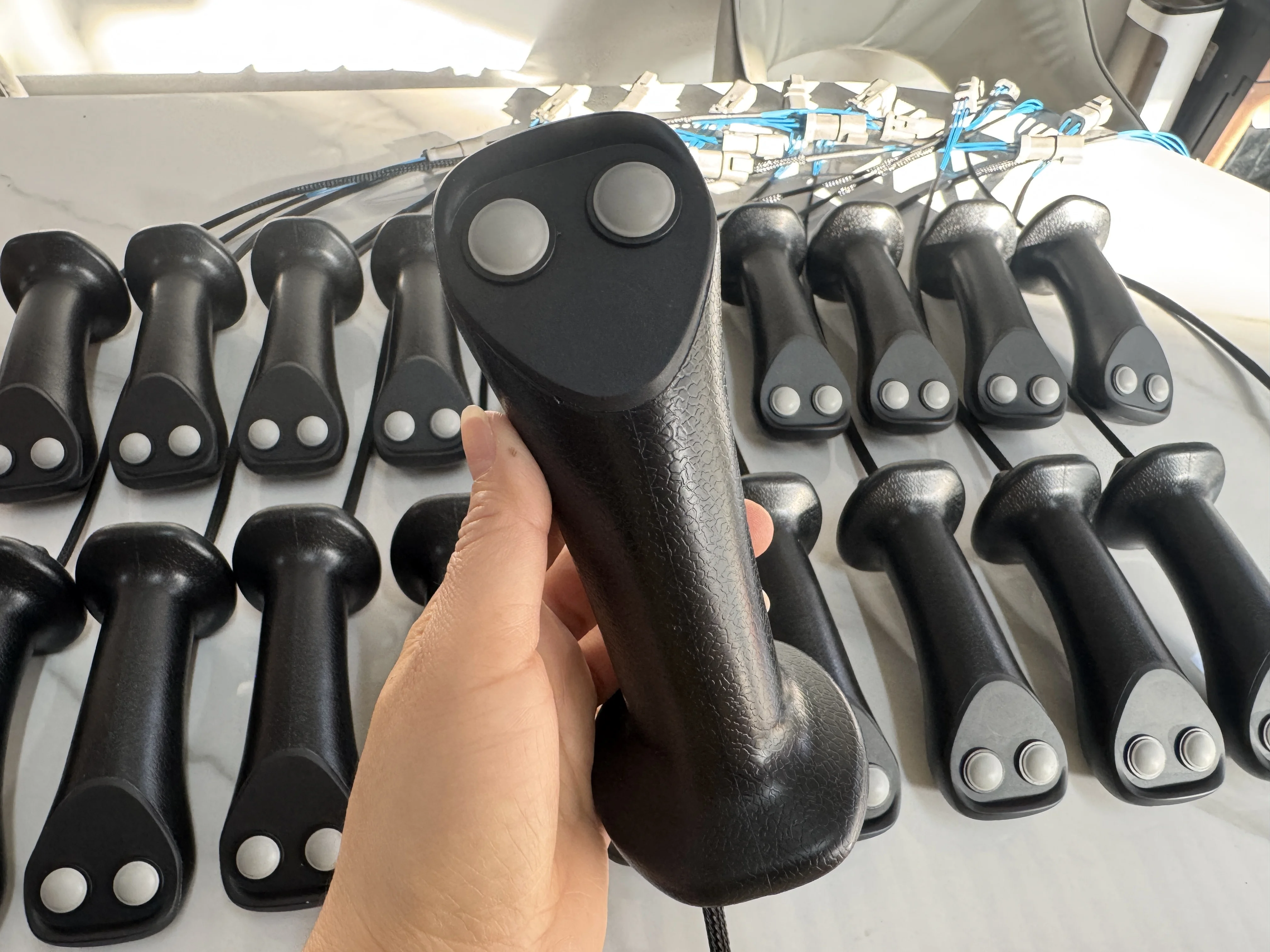 Micro-digging double button Sany 16/Rexroth universal joystick handle glue dust cover for various models