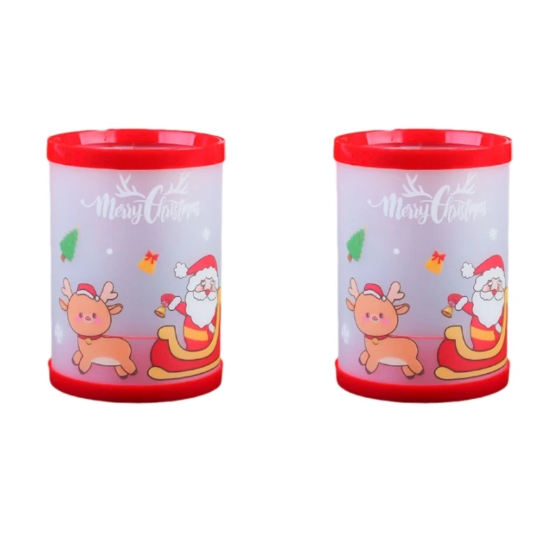 Рождественский держатель для карандашей, декоративный держатель для ручек, контейнер для карандашей, украшение стола для ручек,