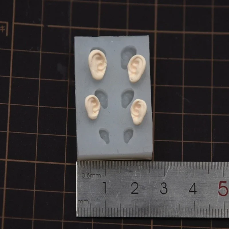 Universal Use Ear Silicone Mould Pottery Clay Ear DIY Light Clay Molds