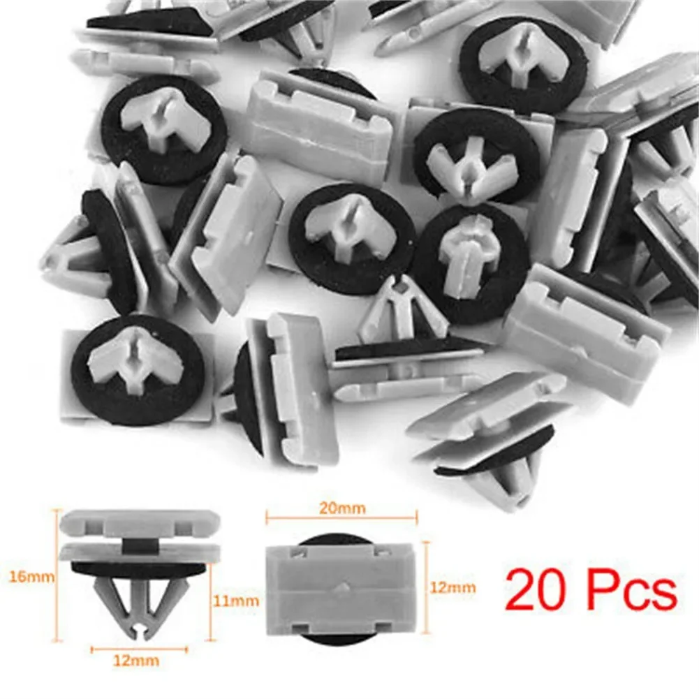 Clips de moldura para guardabarros de coche, 20 piezas, sujetador, remache, retenedor, Panel basculante, Clips de moldura para Jeep Grand Cherokee WK2