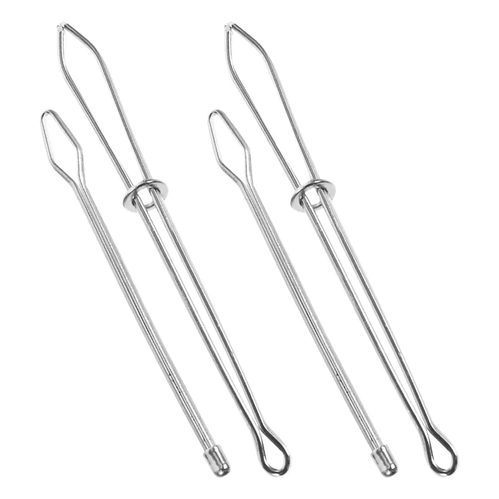

4 pcs Elastic Threader Metal Clip Tool for DIY Sewing Drawstring Replacement Handicraft Aid Clothes Accessories