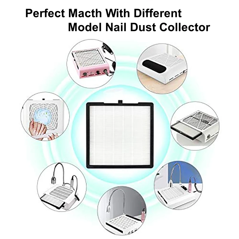 Replacement Filter Nail Vacuum Cleaner Filter for Nail Dust Collector Filter Brushless Nail Dust Extractor Original Filter