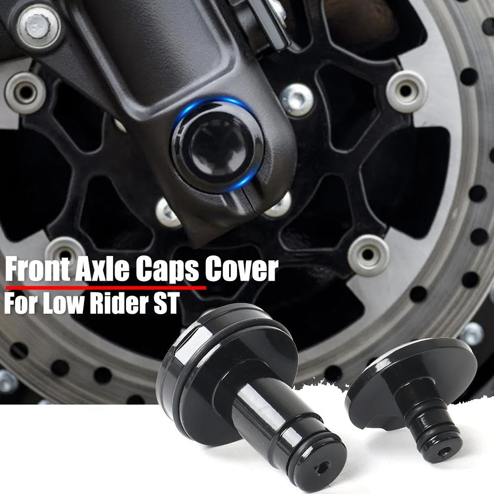For Harely Softail Low Rider ST FXLRST 2022-2025 Motorcycle Black Front Axle Nut Caps Cover Fork Cover Axle Cap New Accessories