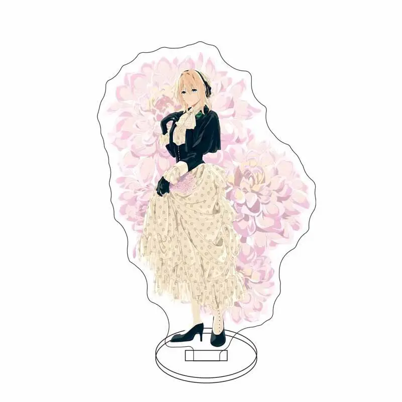 16CM Anime Acrylic Stand Violet Evergarden ‌Claudia Hodgins Gilbert Bougainvillea Violet Evergarden Cos Figure Ornaments Gifts - view 2
