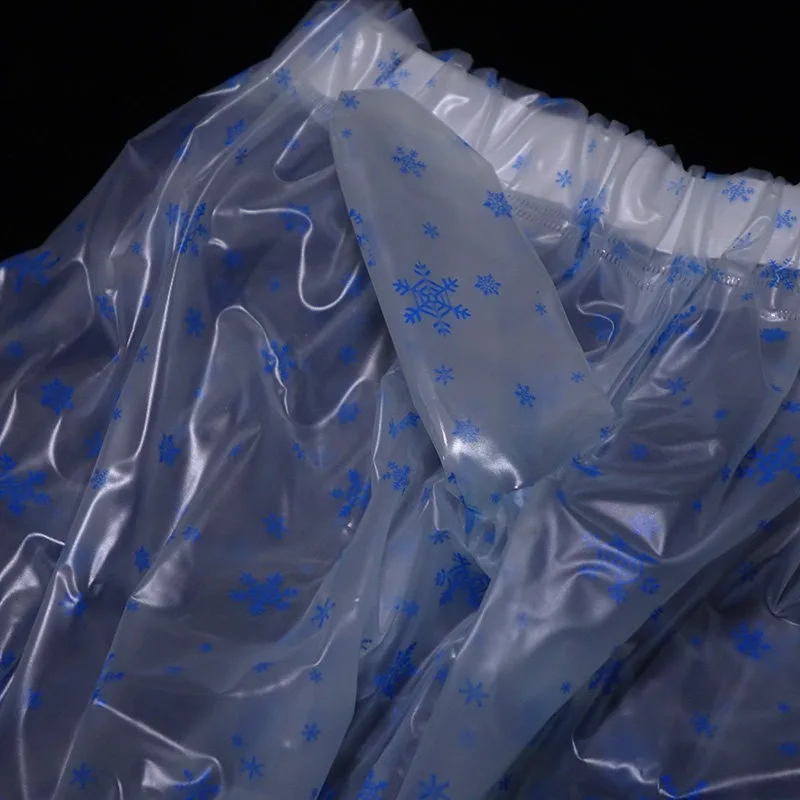 Celana Rafting PVC Halus Mengkilap Tahan Air Film Lembut Transparan Celana Pendek Boxer Enam Titik Fleksibel Tahan Aus untuk Aktivitas Luar Ruangan