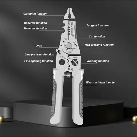 3 st professionella elektriker handverktyg kabelavisoleringstänger multifunktionselektriker skruvmejsel kabelman underhållsverktyg 8 best sales multifunktionstång - №7