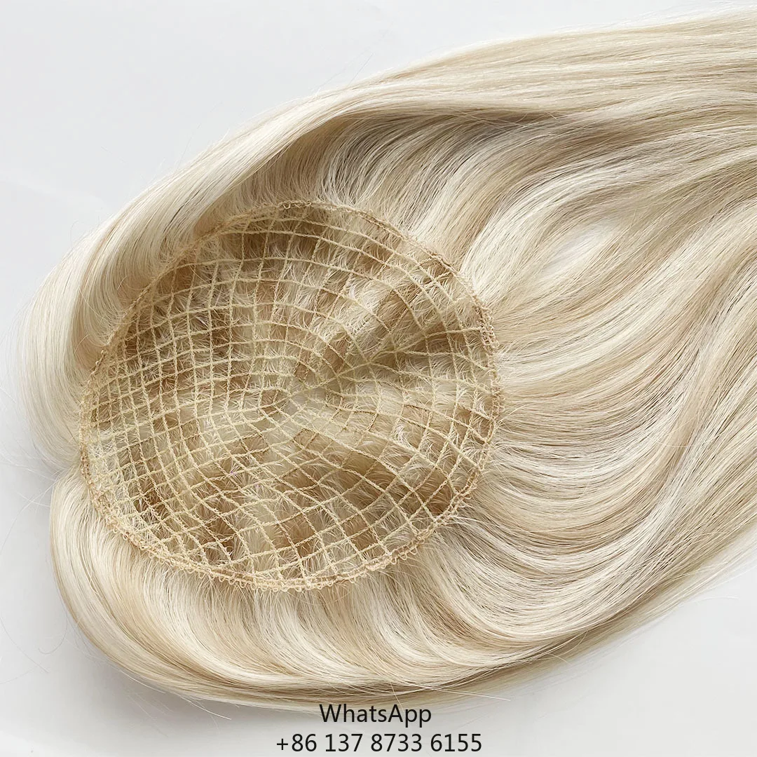 

2025 оптовая продажа, высший класс человеческих волос, цветной шелковый топпер на основе, зажим для человеческих волос