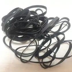 100Pcs Big Black Rubber Bands Strong Rubber Ring Stretchable Sturdy Rubber Elastic Band Office Home Packaging Supply Rubber Tie