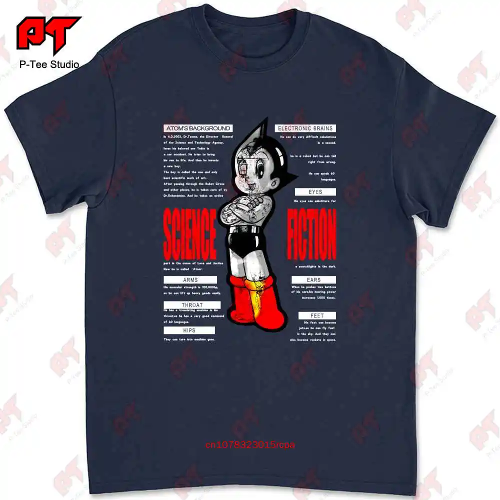 Evintage Astro Boy Mighty Atom Tezuka Productions T-shirt 3Q9E