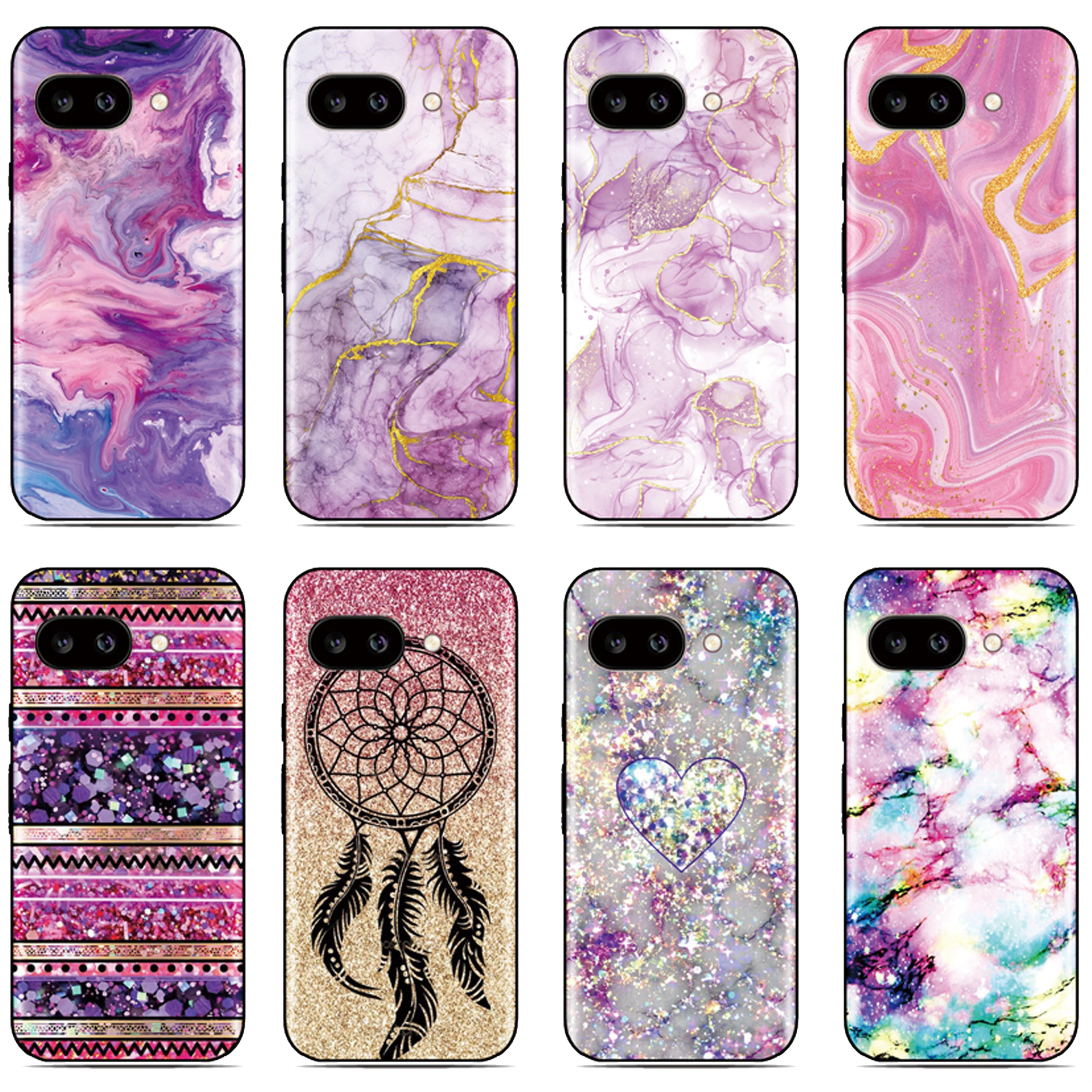 Funda de teléfono de mármol rosa para Sharp Aquos R11 R10 R9 R2 Compact Wish 6 5 4 Sense 10 9 8 3 Lite o cubierta trasera con imagen de nombre personalizado