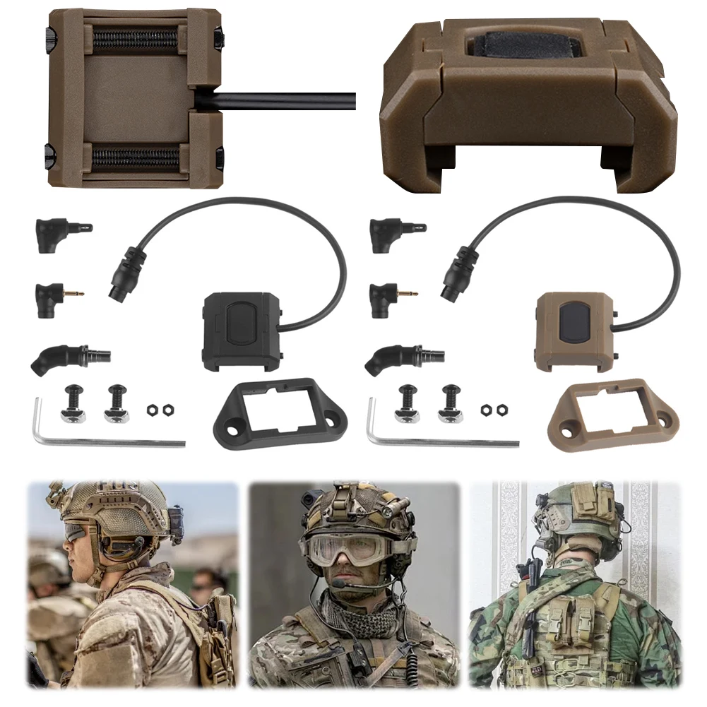 

MOD Button Remote Switch with Mount Kit Lights Switch Flashlight Switch for PEQ M-LOK Picatinny Rail