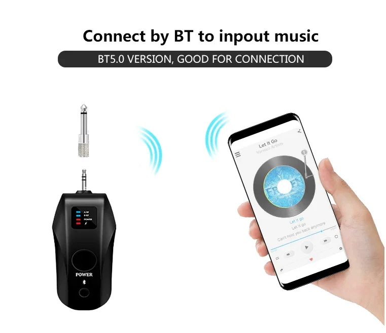 Portable Rechargeable Hand Microphone Cordless Dynamic Mic Professional with BT Receiver UHF Stereo Wireless Karaoke Microphone