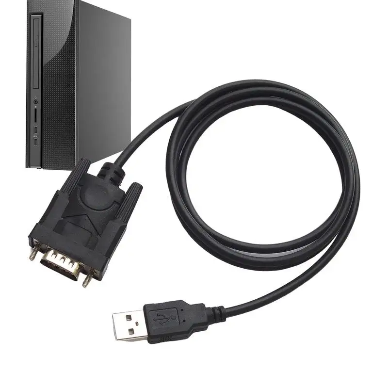 Adaptador de cabo USB rs232 para db 9 pinos, conversor, suporta o sistema win10, vários dispositivos seriais, 80cm