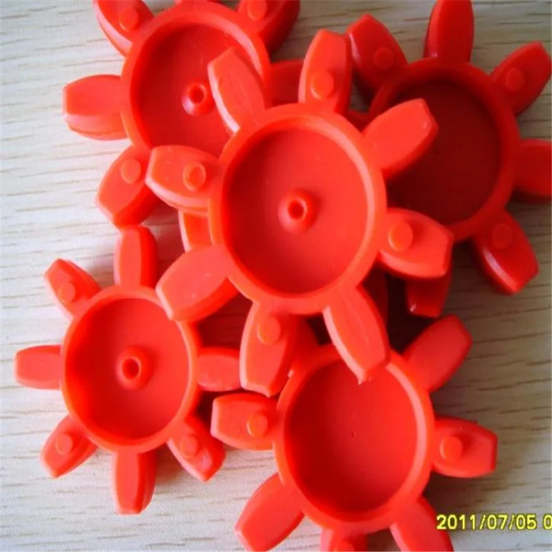 1PC GS Model Plum-type Coupling Cush GS-10 GS-14 GS-19 GS-24 Polyurethane PU Flexible Pump Shaft Plastic Spider Buffer Damper