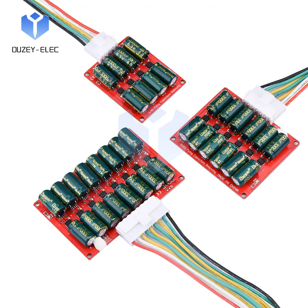 Placa de protección de carga de batería de litio 4S 6S 8S, módulo ecualizador activo 3A, ecualizador de condensador alto de 0,01 V, BMS