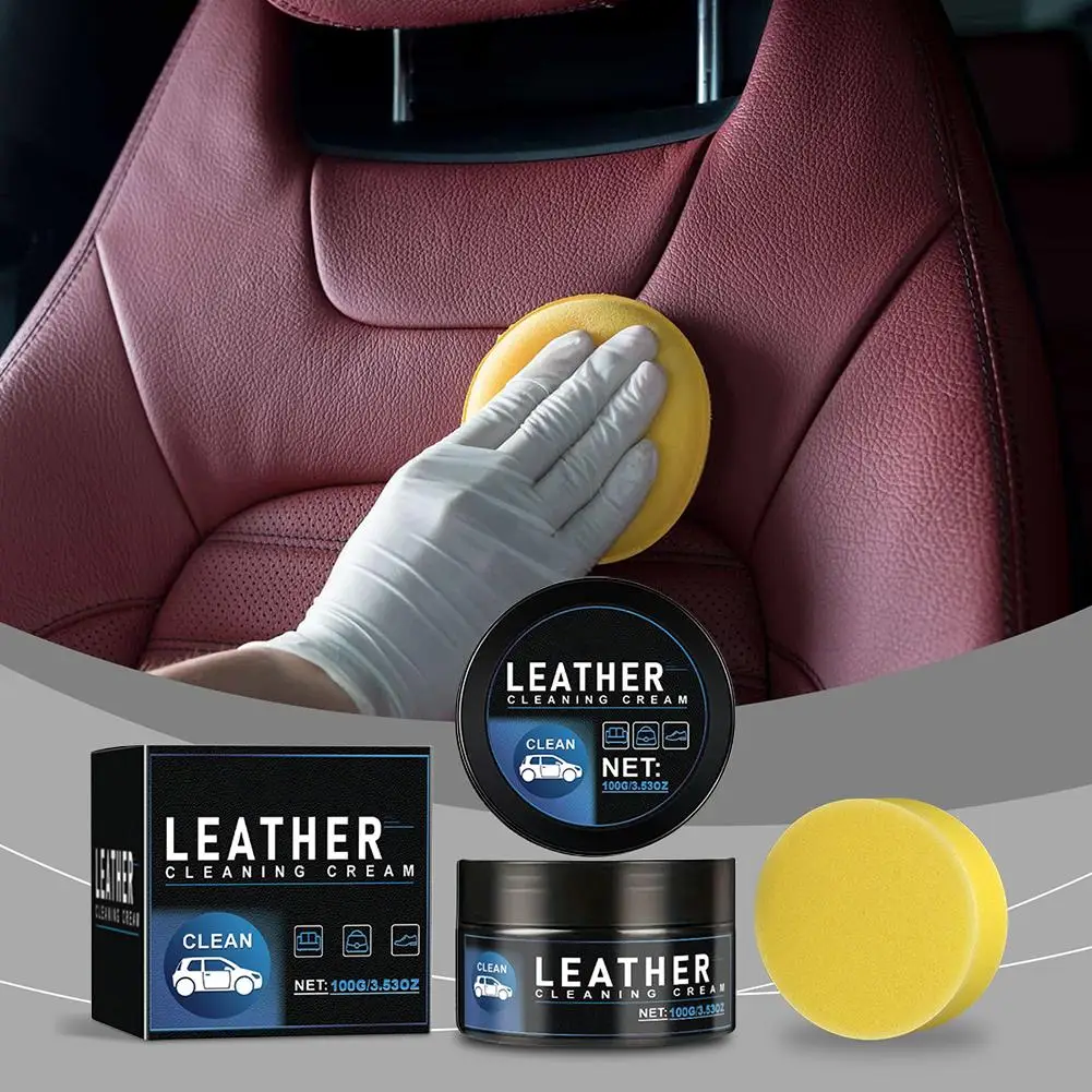 Car Leather Care Cream Car Interior Seat Leather Protection Glossy Cream ﻿ Care Renovation P7E7