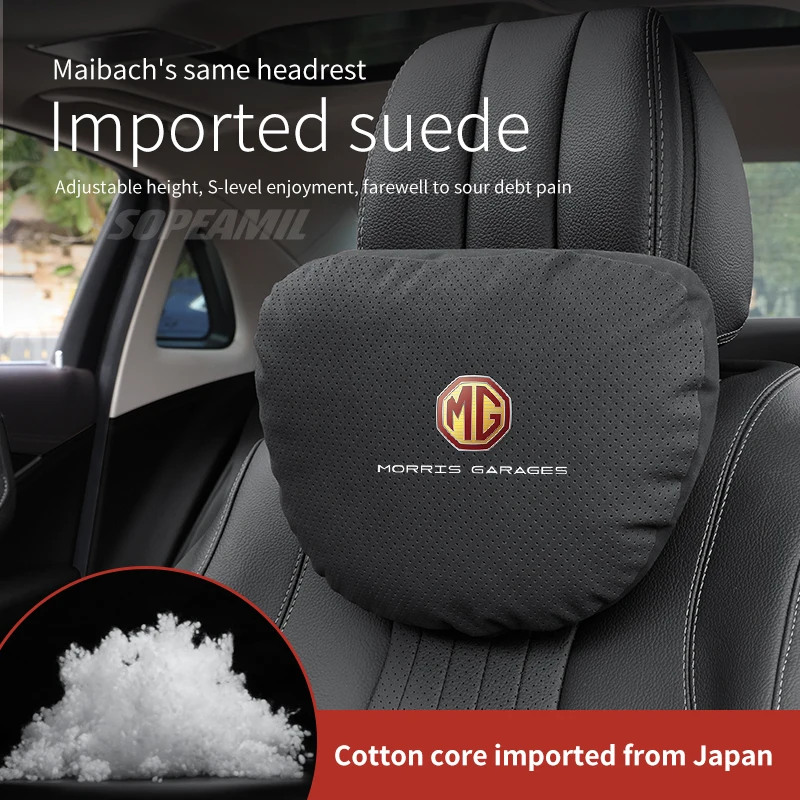 

Car Headrest Neck Support Seat Lumbar cushion Soft Neck Pillow For MG ZS HS ES5 MG4 EV Electric MGS5 EV MG3 MG5 MG6 MG7 EZS ONE