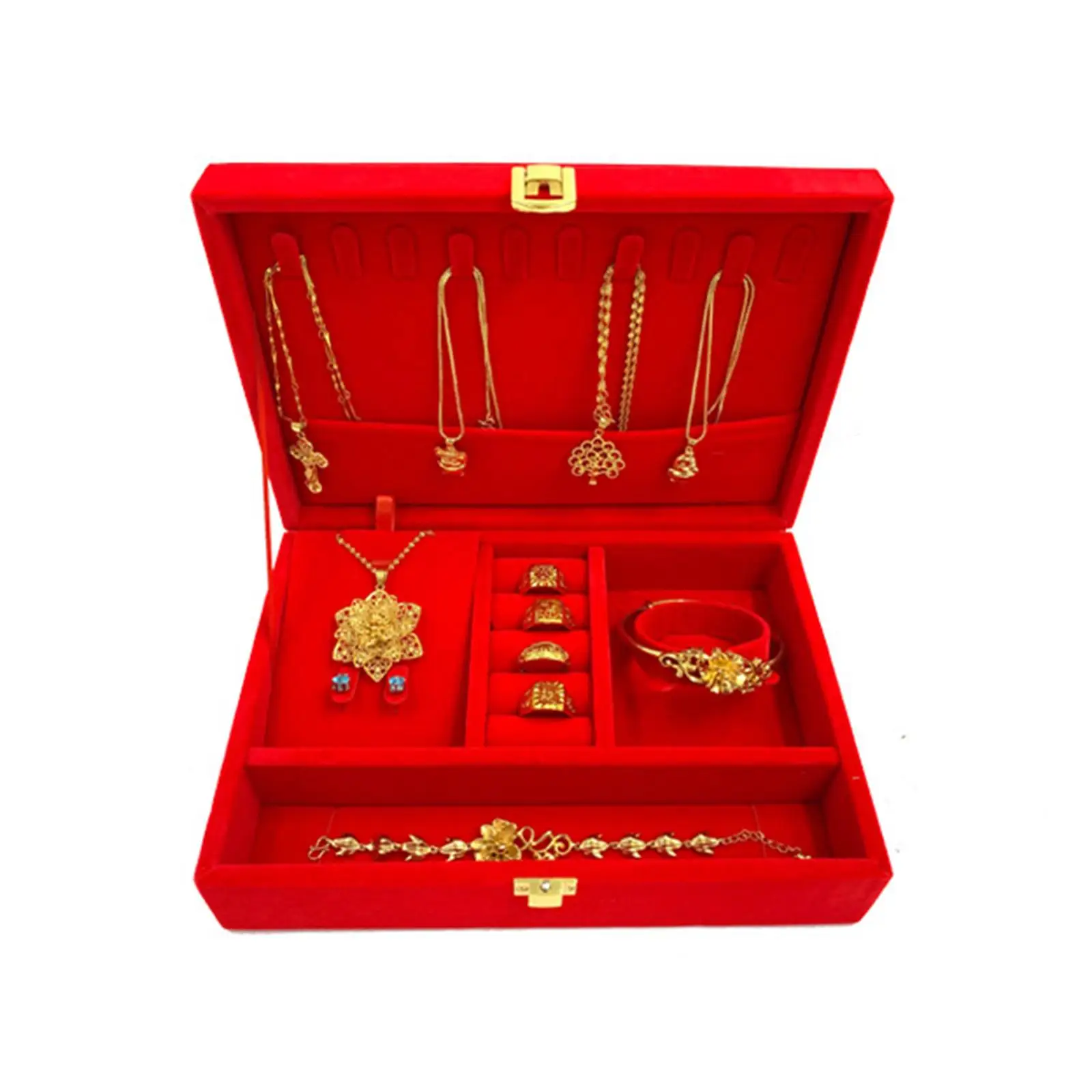 

Коробка для демонстрации ювелирных изделий, органайзер, красные бархатные кольца, чехол для хранения браслетов в китайском стиле, подарочная коробка для годовщины свадьбы, помолвки