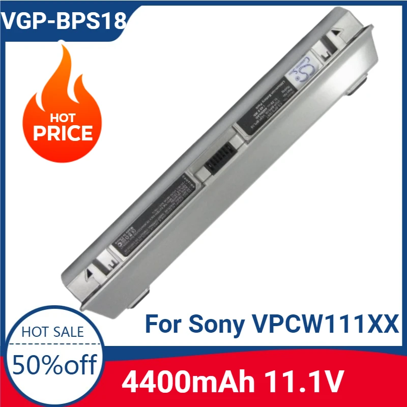 

New High-quality VGP-BPS18 VGP-BPL18 BPL18 BPS18 11.1V 4400mAh Battery for Sony VPCW111XX VPCW115XW VPCW117XC VPC-W121AX/WZ