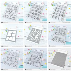 2021 Metal Cutting Dies and Stamps Stencil for DIY Scrapbooking Photo Album Embossing Decorative Paper Cards