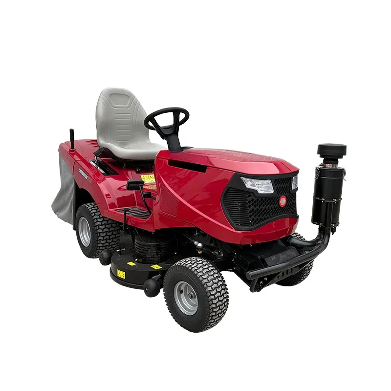 Ride-on park gasoline lawn mower court lawn mowing vehicle grass box driving lawn mower