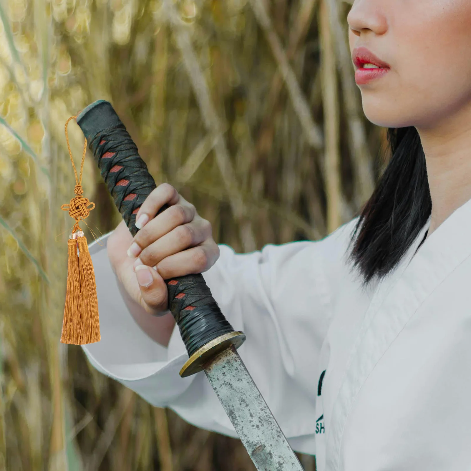 

5Pcs Tai Chi Sword Tassel Chinese Knot Delicate Pendant Decorative Hanging DIY Crafts Car Fan Bag Charm Accessories