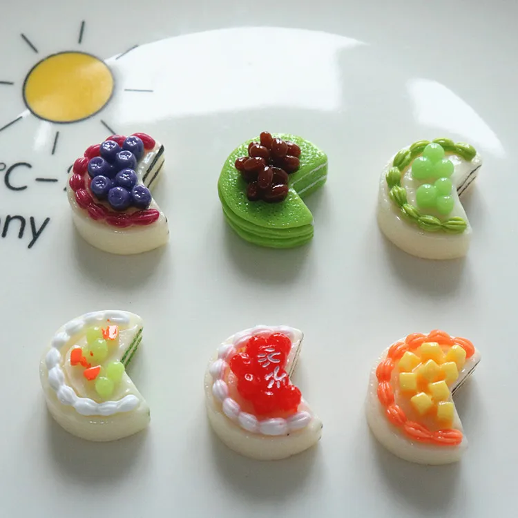 5pcs cute miniso series cake cartoon resin flatback cabochons diy crafts materials jewelry making charms