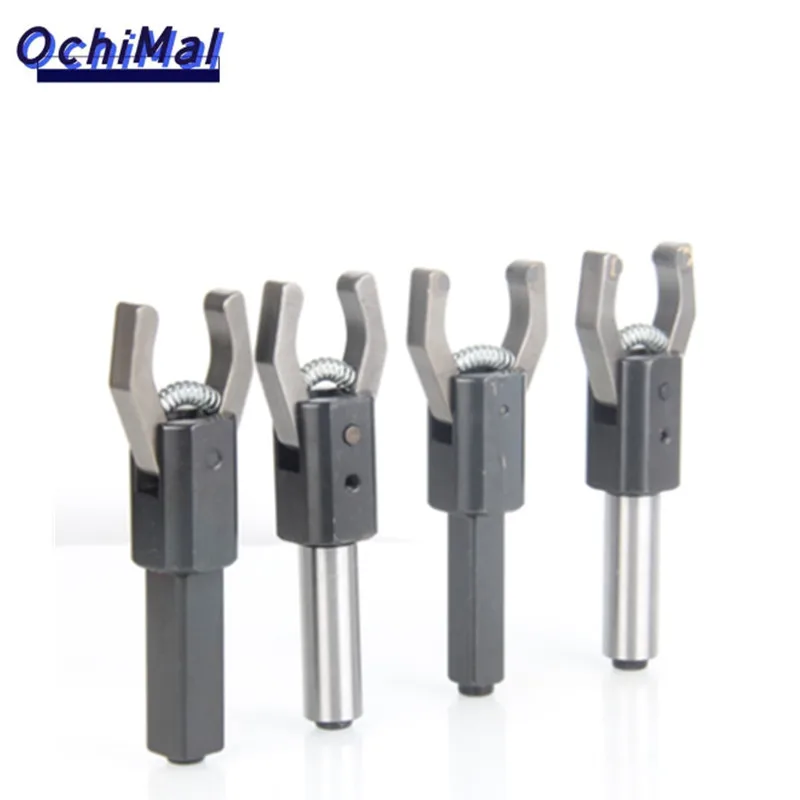 

CNC lathe Material Puller Extractor 16/20/25 Automatic feeder Clamper Quadrilateral handle Alloy inlay