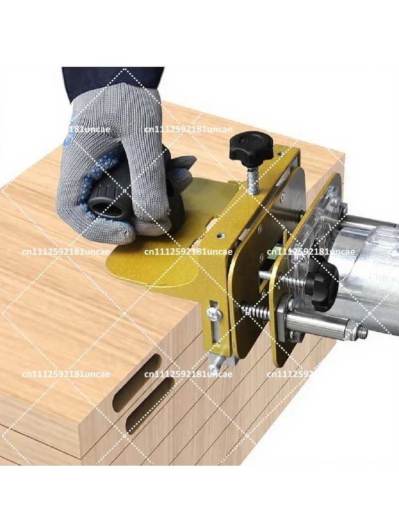 2 in 1 Connector Slotted Bracket Invisible Fastener Punch Positioner Linear Rail Woodworking Tool