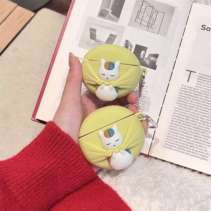 Etui Natsume's Book of Friends Madara do słuchawek AirPods 3 4 AirPods Pro 2 1 Anime Miękki silikonowy pokrowiec na słuchawki bezprzewodowe Bluetooth Prezent