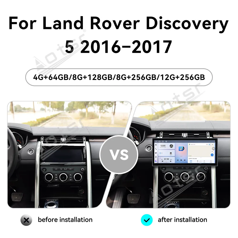 

Android 15 15,8-дюймовый автомобильный радиоприемник для Land Rover Discovery 5 2016 2017, автомобильный мультимедийный видеоплеер, GPS-навигация, Carplay Unit DSP