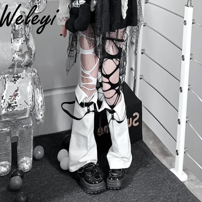 Sexy Y2k Jirai Kei Black Silk Knee Socks Women Pure Color Leg Socks Jk Lolita Girl Subculture Horn Leg Cover Long Tube Stockings