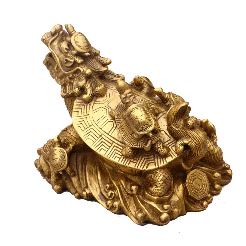 Ornament, Bronze -Child Dragon Turtle, Nine Returns to Truth, Descendants for Generations