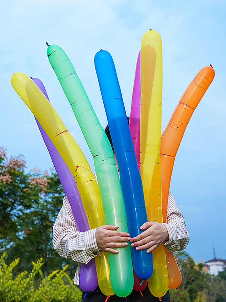 10/20 stücke Rakete Ballon Fliegen Quietschen Gemischte Farbe Outdoor-aktivitäten Spiele Latex Ballon Festliche Hochzeit Party Dekoration TMZ – Detail 7