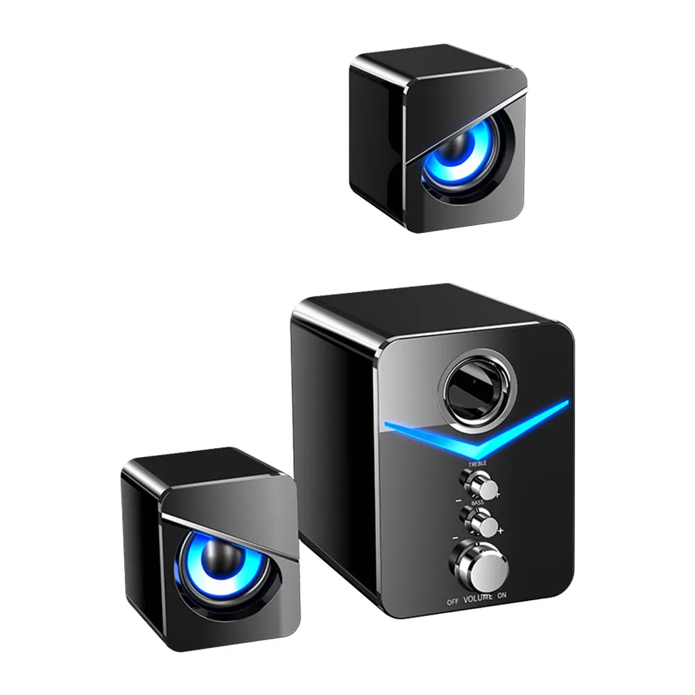 

3pcs Computer Audios Premium Speaker Usb Computer Speaker Compact Audio High Volume Outstanding Sound