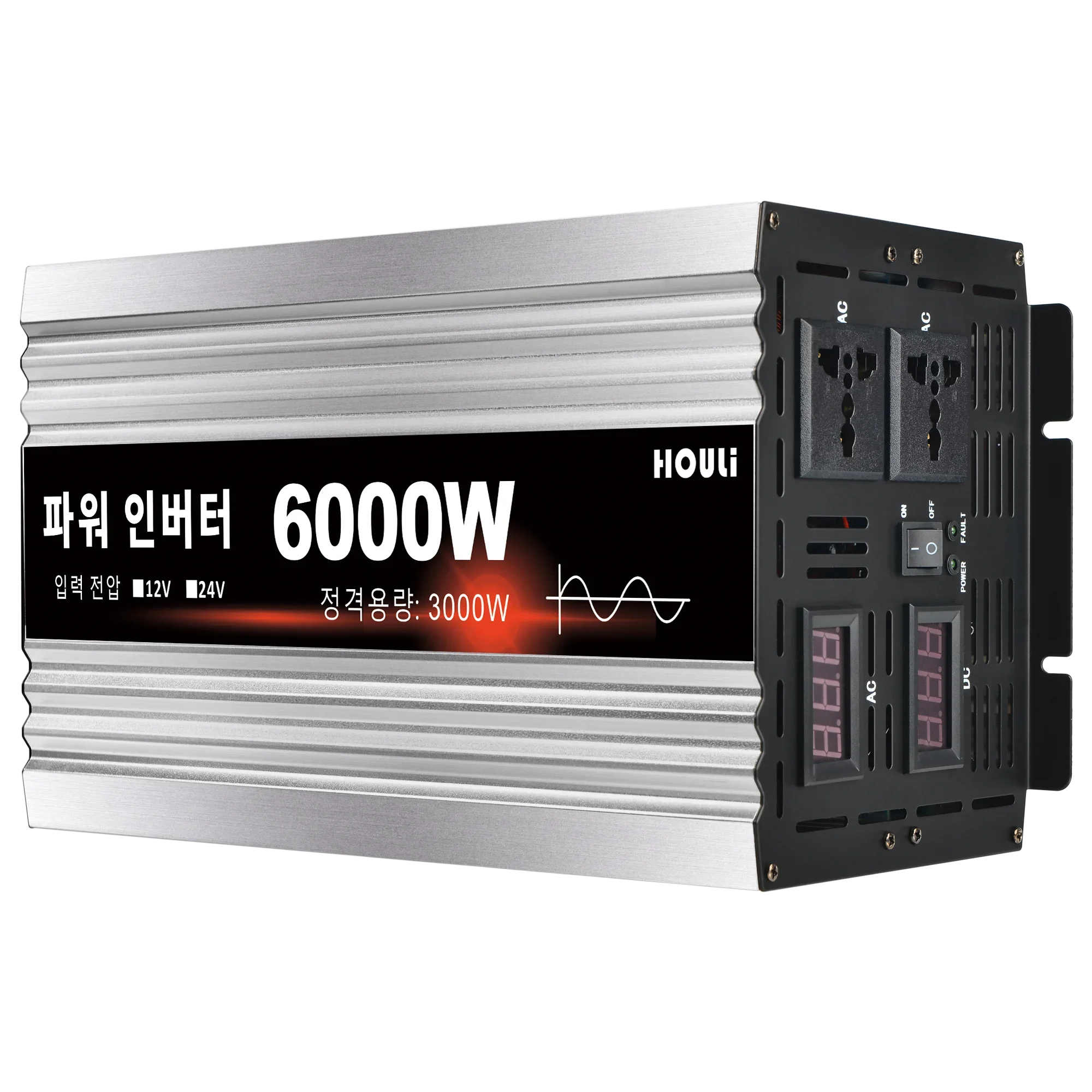 KC 6000 Watt Pure Sine Wave Inverter 12V 220V 6000W Low Frequency Inverters Converters Conversor De Voltaje 220 2000watts