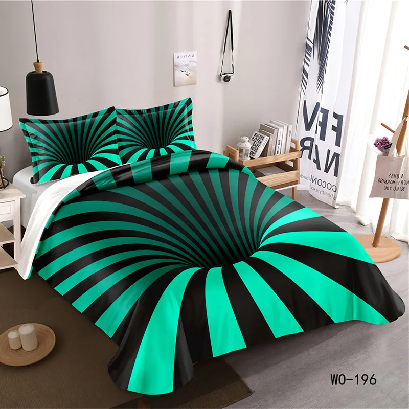 RunGrape 3D Duvet Cover Bedding Set Double Twin Queen King Size 240x220 Nordic Bed Cover 150 Euro Bed Linen Bedclothe 200x200