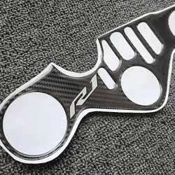 for YAMAHA R1 R1M 2015-2021 2016 2017 2018 2019 Motorcycle Carbon Fiber Front Fork Yoke Decal Sticker Pad 3D