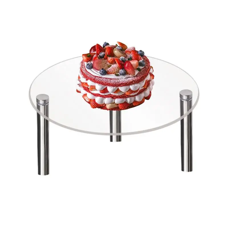 Cupcake Stands For Dessert Table Acrylic Glass Round Cake Stand Transparent Stackable Cupcake Holders Stand Party Serving