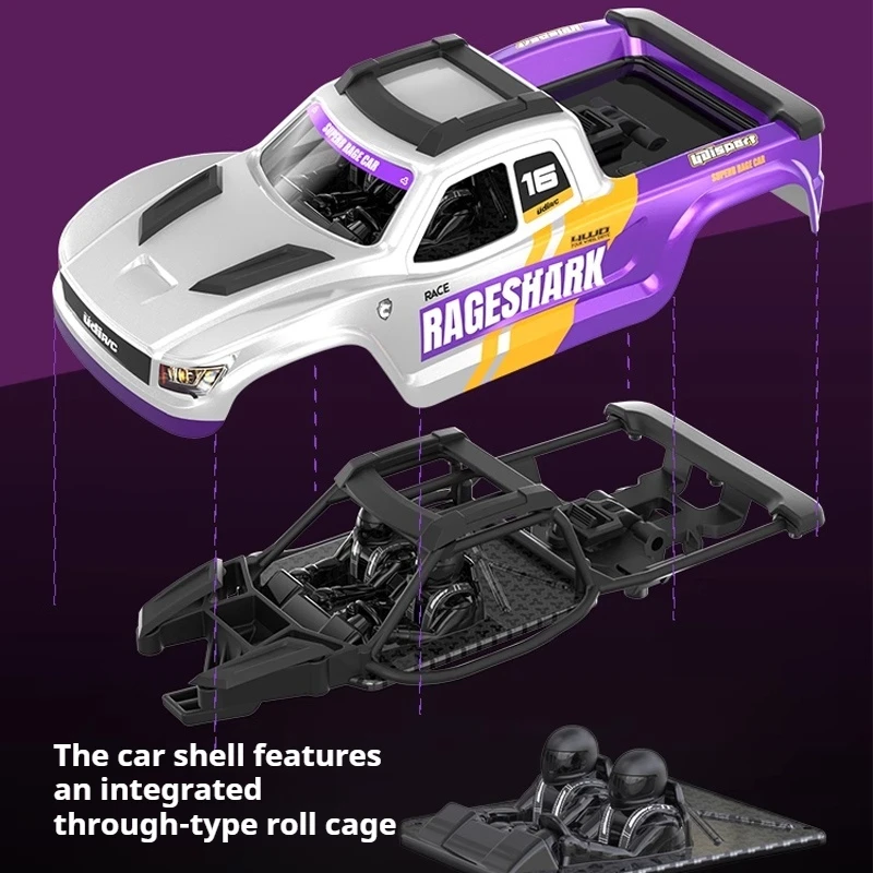 

Ud1611 Remote Control Car Rc Offroad 4x4 Small Proportion High-Speed Vehicle Built-In Roll Cage Outdoor Play For Boys' Car Toys