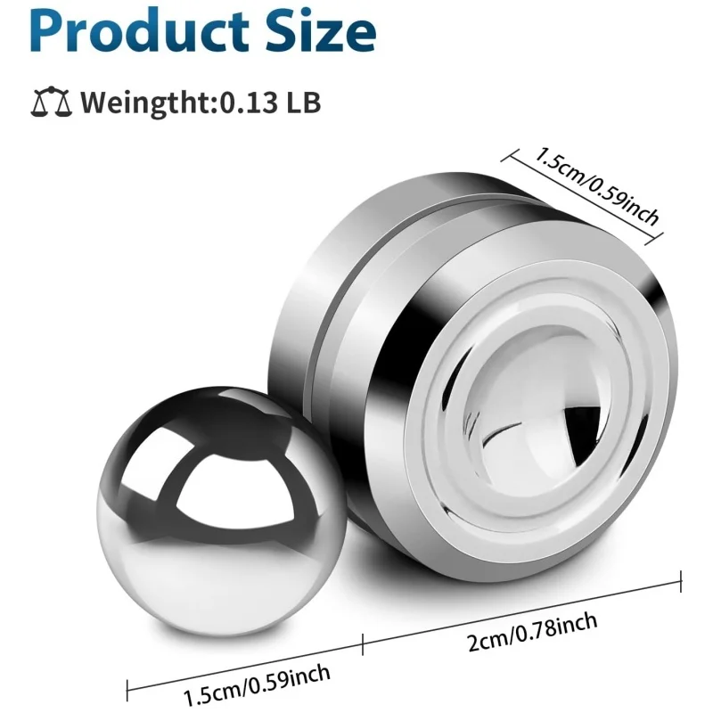 Fidget Spinner Toys Steel Ball Orbiter Magnetisch Fidget Toy 360° °   Rotatie Kantoorspeelgoed Kleine angst Zintuiglijk speelgoed Decompressietool