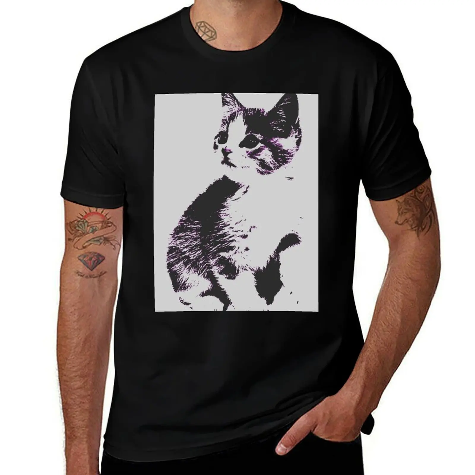 

Illustration of a kitten T-Shirt customs designer shirts T-shirts man sports fans mens designer clothes