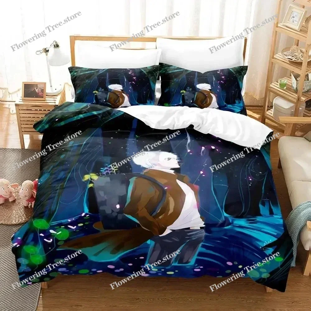 

3D Print Anime Mushishi Ginko Bedding Set Duvet Cover Bed Set Quilt Cover Pillowcase Comforter king Queen Size Boys Adult029