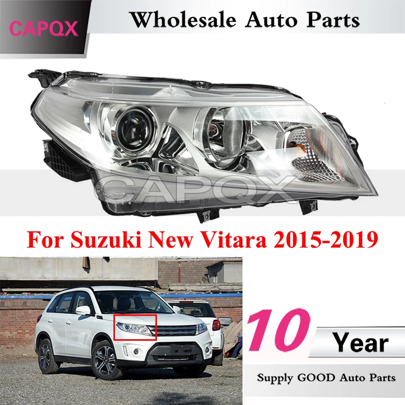 Low configuration Front Bumper Headlight For Suzuki New Vitara 2015-2019 Headlamp Head Lamp (just fits for left hand drived)