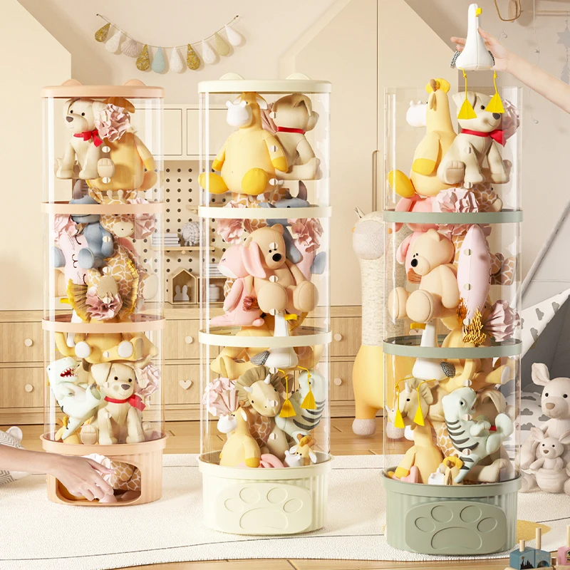 Stackable Toy Organizer, Doll Storage Tube, Suitable for Home and Bedroom Storage, Holiday Decoration