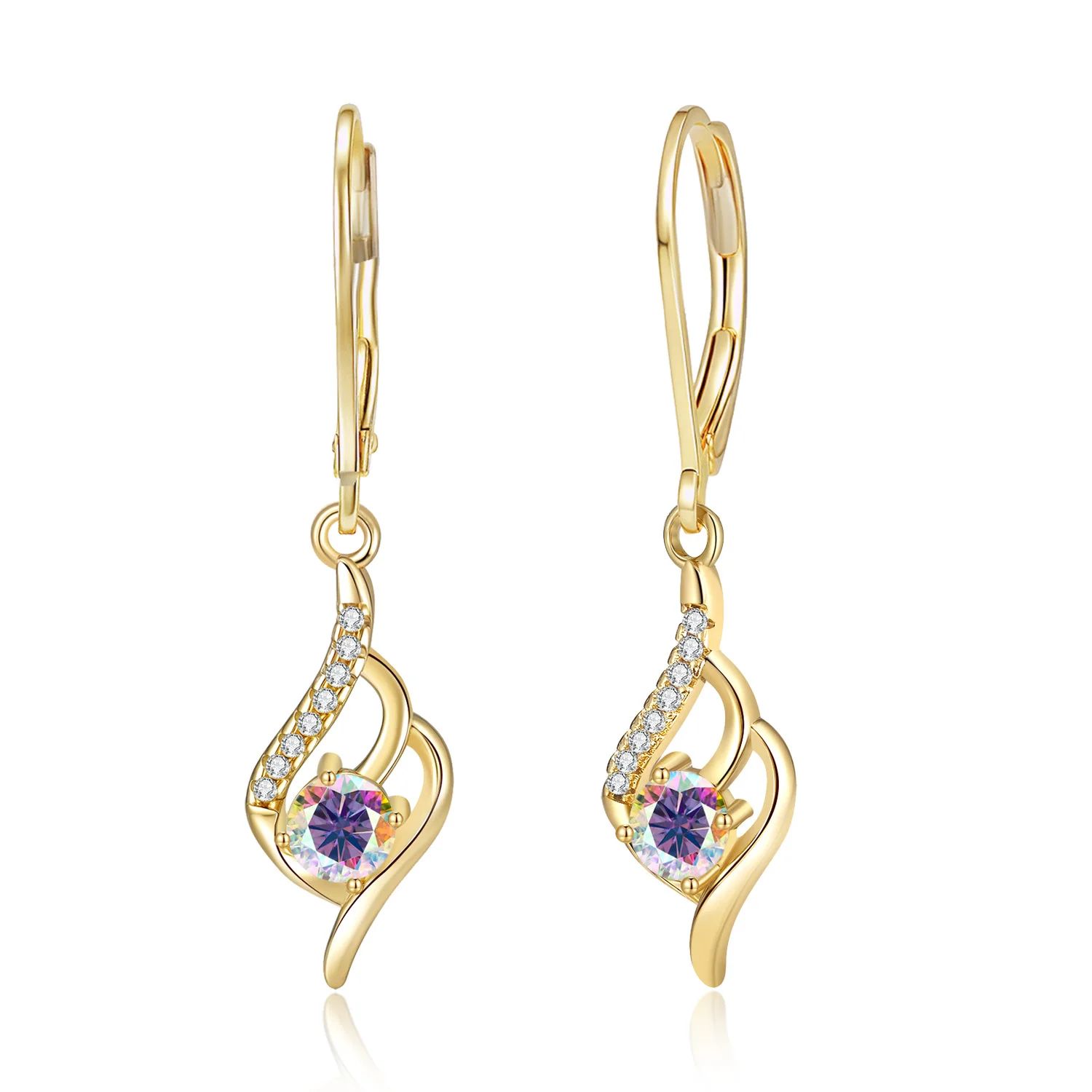 

Серьги LAMVOICE ко Дню святого Валентина, подарок для дочери, 1 карат, муассанит, дизайнерский товар высокого качества, серебро 925 пробы