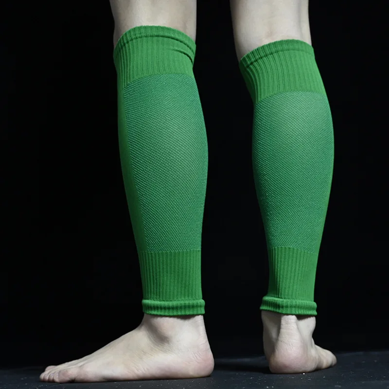 Neue Fußballsocken Schienbeinschoner Beinschutz Herren Damen Sportärmel Laufenärmel