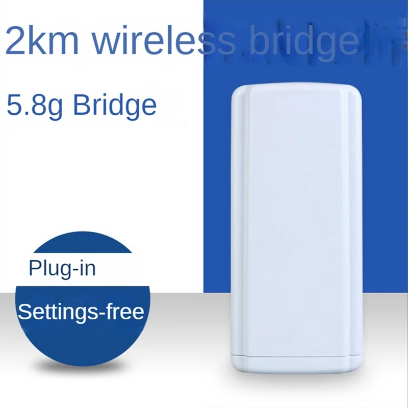 2Pcs Wireless Wifi Bridge Outdoor CPE Router Wifi 5.8Ghz 450Mbps Repetidor EU Plug