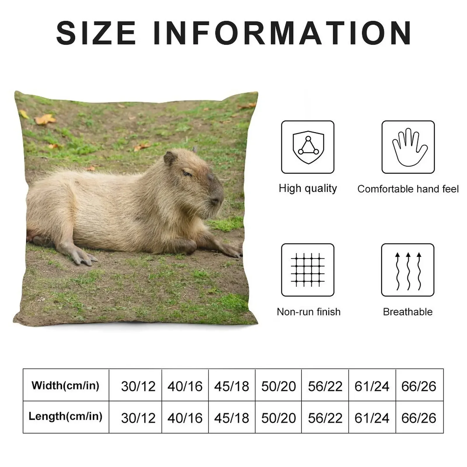 Just Chilled Capybara Throw Pillow Couch Cushions pillow pillowcase Sofa Pillow Cover Sofa Covers For Living Room