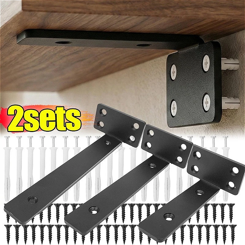 

Кронштейны для L-образных полок, скрытые опоры для полок, настенные кронштейны для шкафов и книжных полок, фиксированная стойка с расширительными винтами